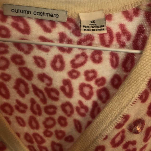 ANIMAL PRINT CASHMERE CARDIGAN - Picture 3 of 4